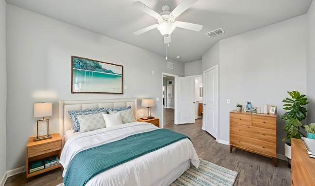 Virtually Staged Bedroom