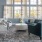 a living room with a large window
